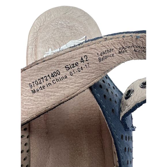 Dansko Jacinda Slingback Perforated Leather Sandals 42/11.5 - Picture 9 of 10